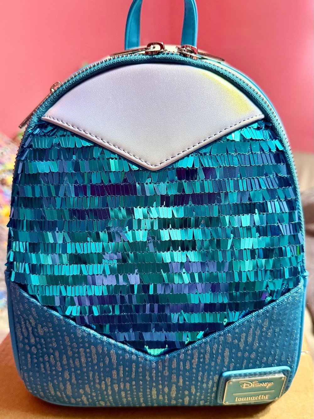 Loungefly Elsa Sequin Mini Backpack